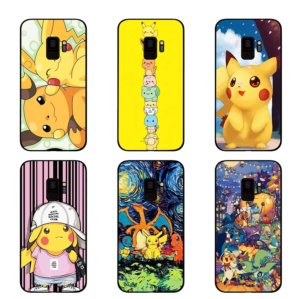Cute Pikachue Anime For Samsung Galaxy A6 A8 Plus A7 A9 2018 A5 2017 18 J530 J7 J8 | Мобильные телефоны и аксессуары