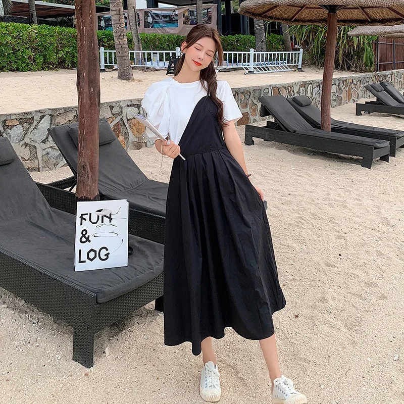 Женский черный костюм большого размера из двух частей, нежное длинное платье, юбка с коротким рукавом и поясом для девушек
Женский черный костюм большого размера из двух частей, нежное длинное платье, юбка с коротким рукавом и поясом для девушек