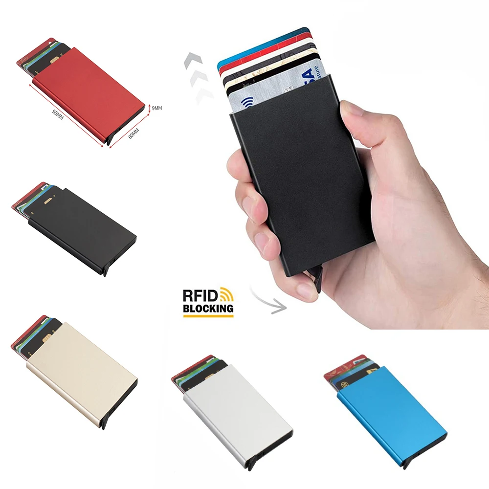 Алюминиевый держатель для карт с идентификацией по RFID, держатель для кредитных карт, автоматический выдвижной футляр для банковских карт, у...
Алюминиевый держатель для карт с идентификацией по RFID, держатель для кредитных карт, автоматический выдвижной футляр для банковских карт, у...