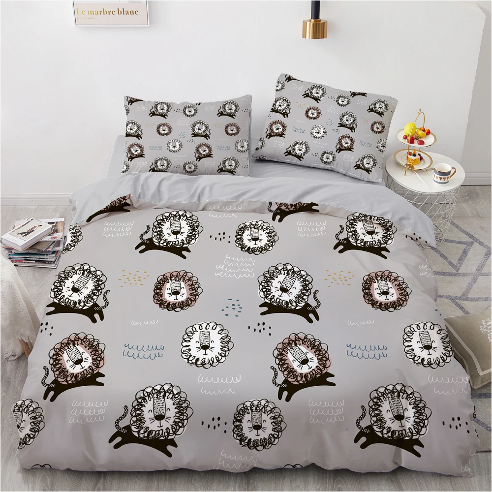 3D Custom Design Cartoon Quilt Cover Sets Bedclothes Comforther Covers Pillow case King Queen Double Single Size Gray Bed
3D Custom Design Cartoon Quilt Cover Sets Bedclothes Comforther Covers Pillow case King Queen Double Single Size Gray Bed