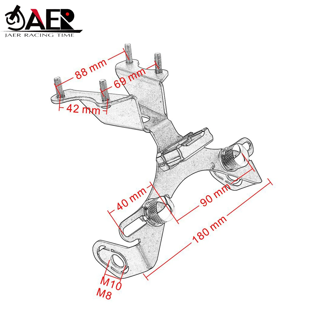 For Yamaha MT 09 MT09 2013-2016 MT10 2015-2018 Adjustable Angle License Number Plate With Indicator Light Holder Bracket
For Yamaha MT 09 MT09 2013-2016 MT10 2015-2018 Adjustable Angle License Number Plate With Indicator Light Holder Bracket
