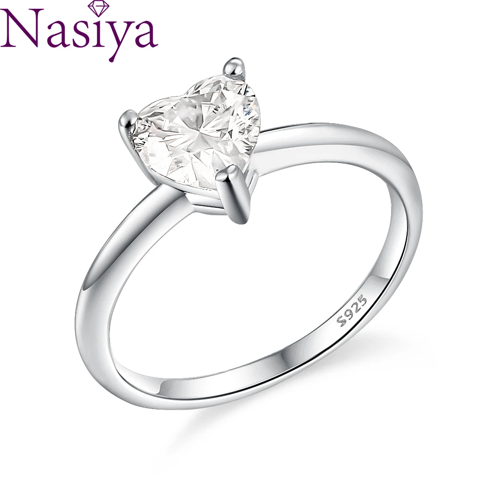 S925 Sterling Silver Ring Heart Shape Moissanite Engagement Rings for Women Moissanite Diamond Ring Luxury Jewelry
S925 Sterling Silver Ring Heart Shape Moissanite Engagement Rings for Women Moissanite Diamond Ring Luxury Jewelry