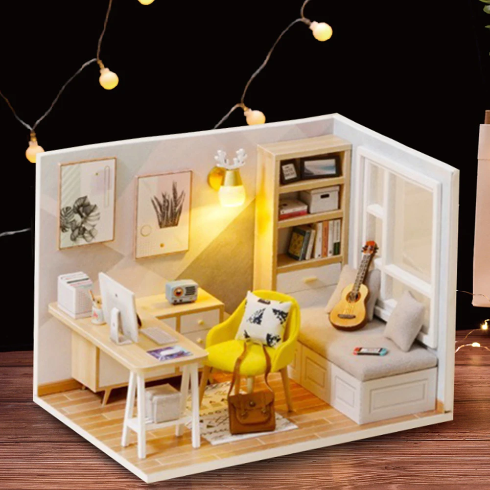 Кукольный дом мебель миниатюрный 3D Деревянный DIY Мини Набор ручная сборка Кабинет игрушка подарок на Рождество, день рождения подарок на пр...
Кукольный дом мебель миниатюрный 3D Деревянный DIY Мини Набор ручная сборка Кабинет игрушка подарок на Рождество, день рождения подарок на пр...