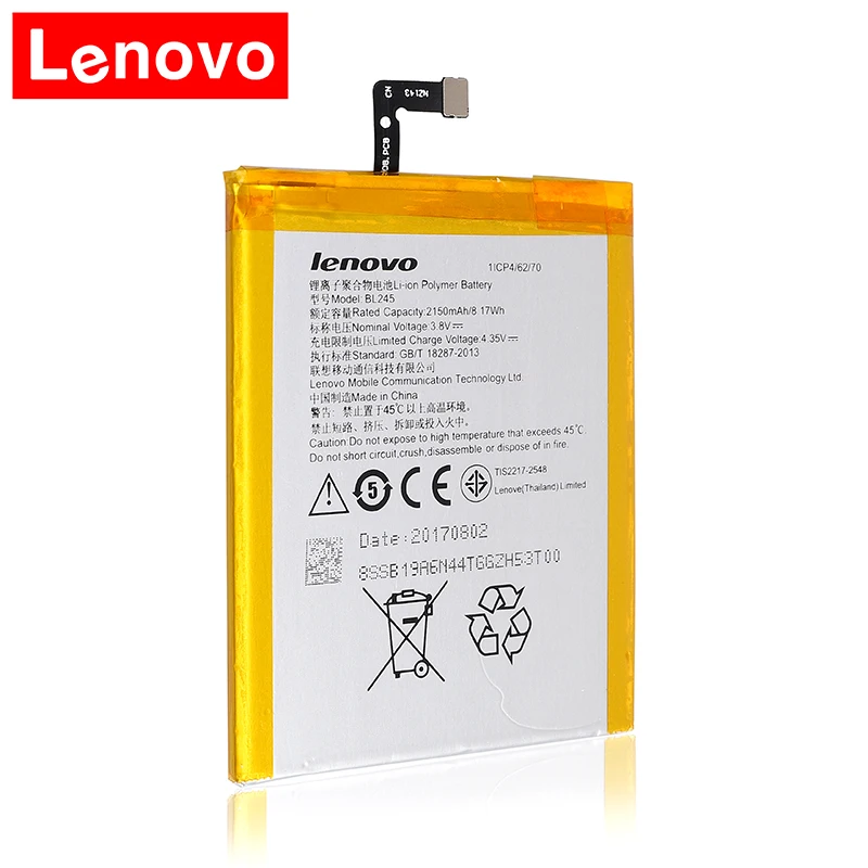 2019 оригинальный 100% протестированный аккумулятор BL245 2150 мАч для Lenovo S60 S60T S60W