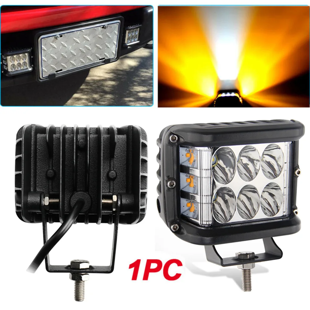 1pc 4" Car LED Work Light Bar Cube Side Shooter Pod White & Amber Strobe Lamp Off-Road Light Accessories For SUV Truck
1pc 4" Car LED Work Light Bar Cube Side Shooter Pod White & Amber Strobe Lamp Off-Road Light Accessories For SUV Truck