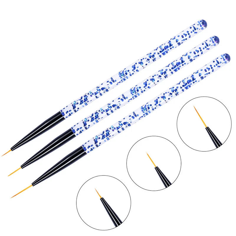 3pcs/15pcs Nail Art Acrylic French Painting Brush Flower Design Stripes Lines Liner DIY Drawing Pen Ultra-thin Manicure Tool
3pcs/15pcs Nail Art Acrylic French Painting Brush Flower Design Stripes Lines Liner DIY Drawing Pen Ultra-thin Manicure Tool
