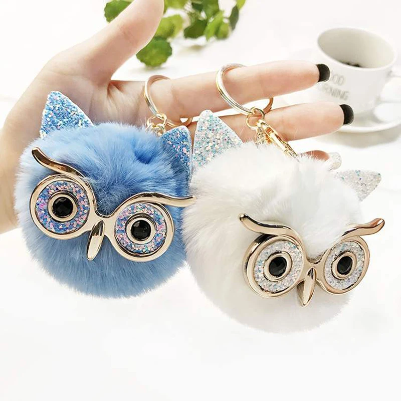 Cartoon Plush Pom Keychain Fluffy Rabbit Fur Owl Pendant Cute Car Key Chain Women Bag Charm Pendant Decorative Jewelry Gift
Cartoon Plush Pom Keychain Fluffy Rabbit Fur Owl Pendant Cute Car Key Chain Women Bag Charm Pendant Decorative Jewelry Gift