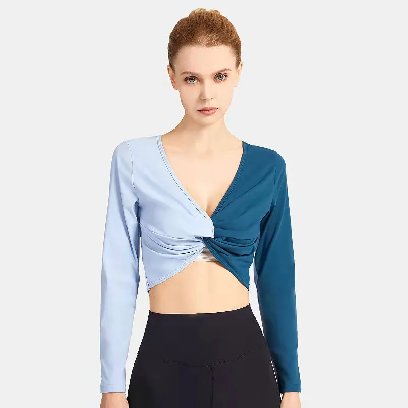 Women Sports Sexy Women Yoga Top Running Long-sleeved V-collar Gym Fast-drying Workout Blouse Women's Breathing Yoga Shirt
Women Sports Sexy Women Yoga Top Running Long-sleeved V-collar Gym Fast-drying Workout Blouse Women's Breathing Yoga Shirt