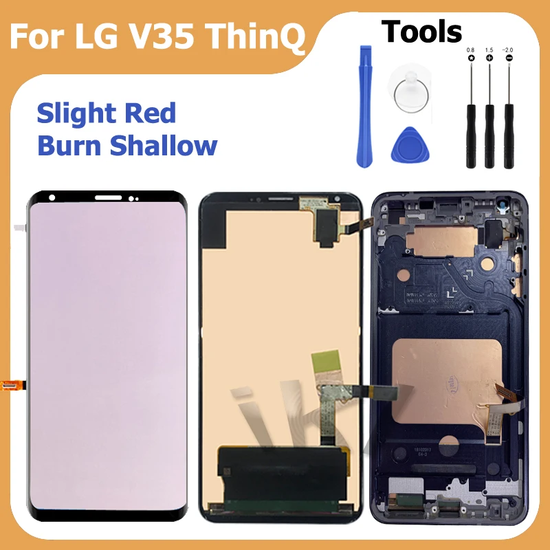 Slight Red Burn-in Shadow For LG V35 ThinQ V350N LCD Display Repair V350ULA Touch Screen Replace Digitizer Assembly With Frame
Slight Red Burn-in Shadow For LG V35 ThinQ V350N LCD Display Repair V350ULA Touch Screen Replace Digitizer Assembly With Frame