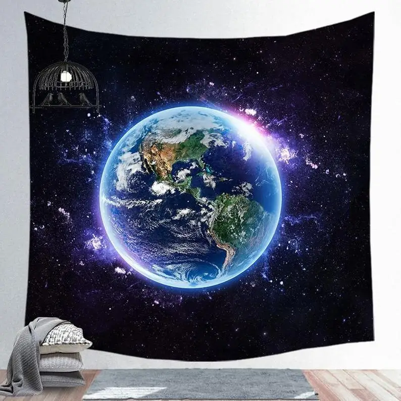 Planet Earth Wall Tapestry Globe Universe Abstract Art 
Planet Earth Wall Tapestry Globe Universe Abstract Art