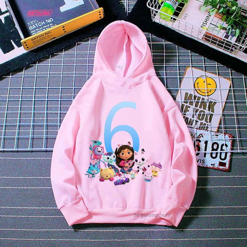 3th-12th Birthday Gift Print Pink Cap Hoodie Girls Gabby'S Dollhouse Sweatshirt Harajuku Kawaii Kids Clothes Hoody Tracksuit
3th-12th Birthday Gift Print Pink Cap Hoodie Girls Gabby'S Dollhouse Sweatshirt Harajuku Kawaii Kids Clothes Hoody Tracksuit