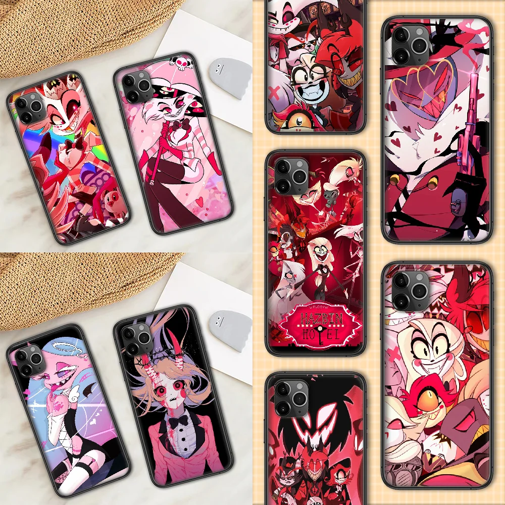 Hazbin Cartoon Hotels Phone Case Cover Hull For iphone 5 5s se 2 6 6s 7 8 12 mini plus X XS XR 11 PRO MAX black painting 
Hazbin Cartoon Hotels Phone Case Cover Hull For iphone 5 5s se 2 6 6s 7 8 12 mini plus X XS XR 11 PRO MAX black painting