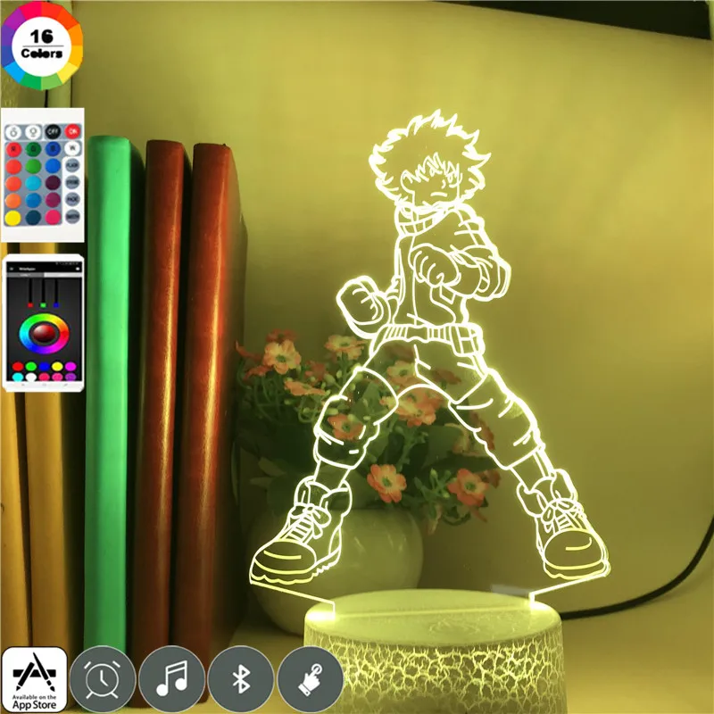 Clock Base Table Lamp My Hero Academia Midoriya Izuku Anime light 7 Colors Home Party Atmosphere Decoration Led Nightlight
Clock Base Table Lamp My Hero Academia Midoriya Izuku Anime light 7 Colors Home Party Atmosphere Decoration Led Nightlight