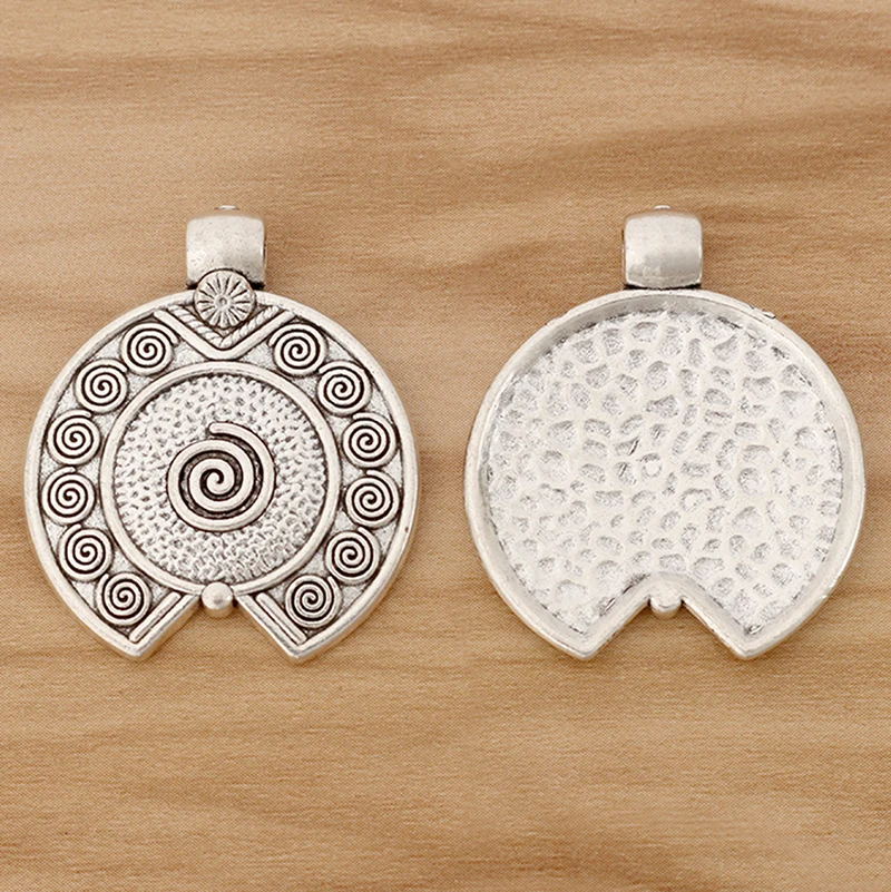 10 Pieces Tibetan Silver Spiral Swirl Vortex Design Charms Pendants for Jewellery Making Findings 35x30mm
10 Pieces Tibetan Silver Spiral Swirl Vortex Design Charms Pendants for Jewellery Making Findings 35x30mm