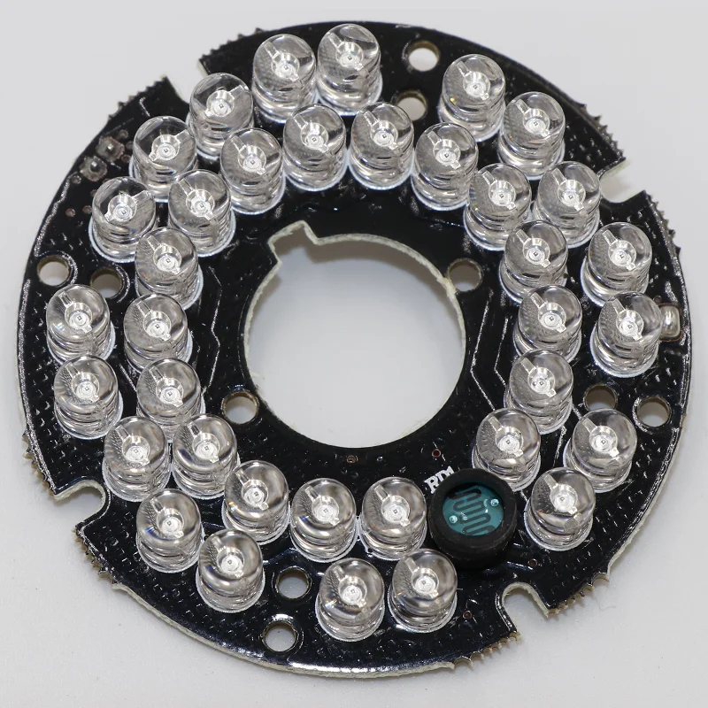 80 degrees CCTV Accessories infrared light 36 Grain 850nm IR LED board for Surveillance cameras night vision diameter 53mm
80 degrees CCTV Accessories infrared light 36 Grain 850nm IR LED board for Surveillance cameras night vision diameter 53mm