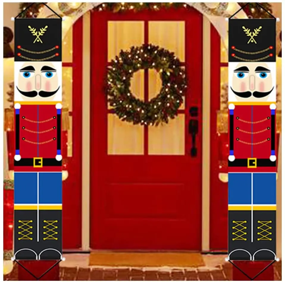 Christmas Nutcracker Banner Decor Outdoor Solider Nutcracker Christmas Banner for Front Door Yard Porch Garden Indoor Kids Party
Christmas Nutcracker Banner Decor Outdoor Solider Nutcracker Christmas Banner for Front Door Yard Porch Garden Indoor Kids Party