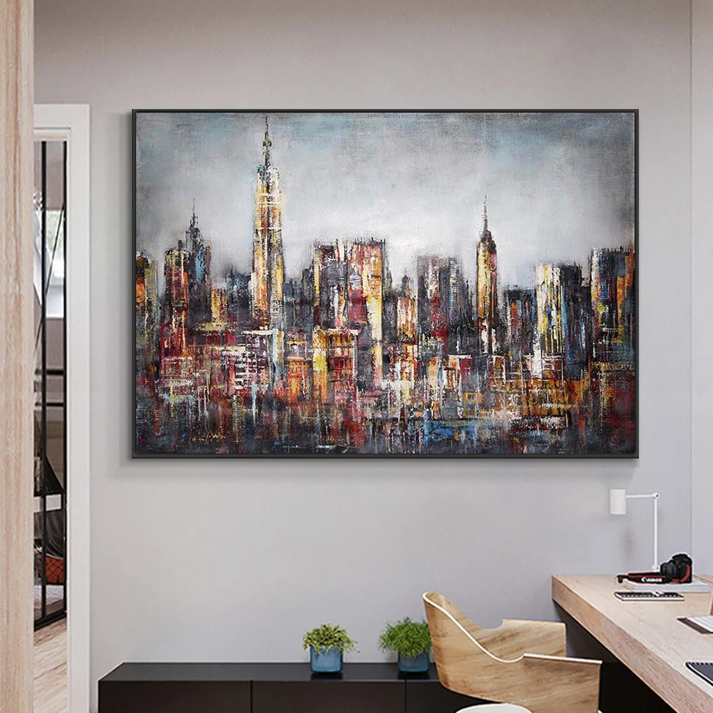 Abstract Large Size City Building Painting 100% Hand Painted Oil Painting On Canvas Modern Wall Art For House Decoration
Abstract Large Size City Building Painting 100% Hand Painted Oil Painting On Canvas Modern Wall Art For House Decoration