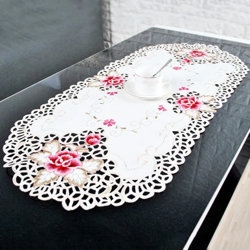 40*85cm Oval Country Style Tablecloth Vintage Floral Embroidered Lace Tablecloth Mat Decor Home Restaurant Table Cloth
40*85cm Oval Country Style Tablecloth Vintage Floral Embroidered Lace Tablecloth Mat Decor Home Restaurant Table Cloth
