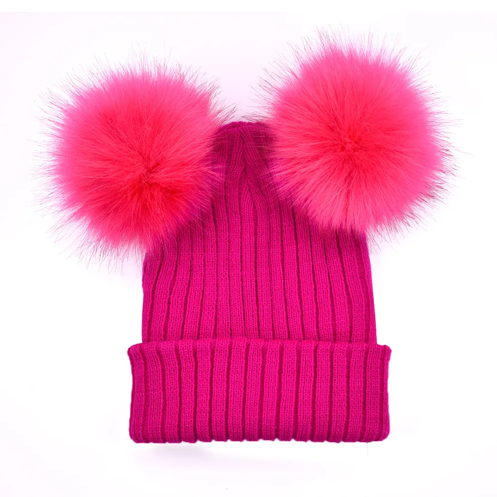 Fur Ball Caps Winter Hat 2 Pom Poms For Women Girl 'S Wool Hat Knitted Cotton Beanies Caps Warm Cute New Thick Female Caps
Fur Ball Caps Winter Hat 2 Pom Poms For Women Girl 'S Wool Hat Knitted Cotton Beanies Caps Warm Cute New Thick Female Caps