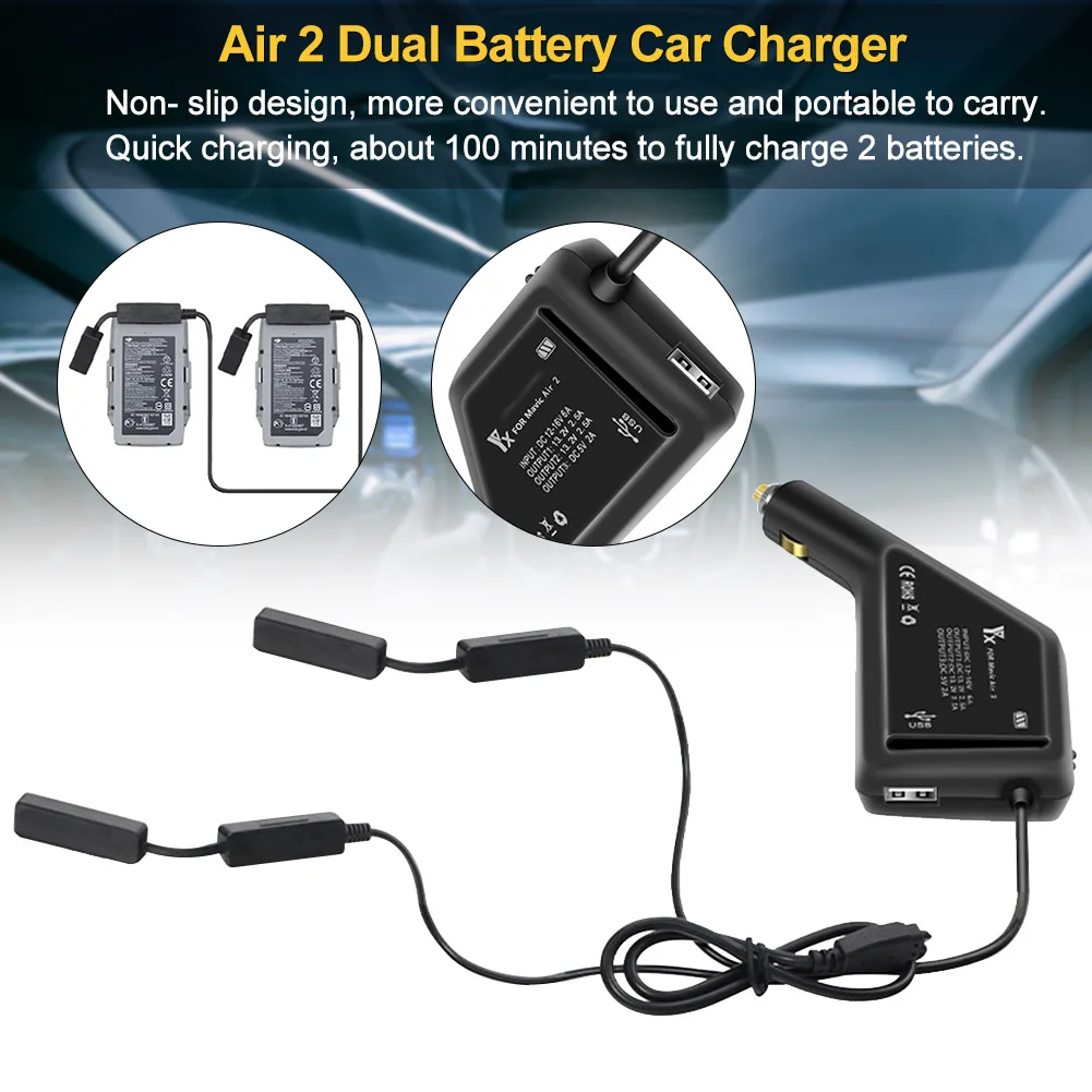 USB Port Car Charger Lightweight Remote Control Dual Battery Portable Outdoor Camping Drone Accessories Durable For Mavic Air 2
USB Port Car Charger Lightweight Remote Control Dual Battery Portable Outdoor Camping Drone Accessories Durable For Mavic Air 2