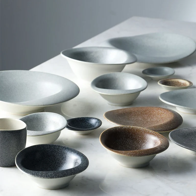 KINGLANG Design Nordic Grey Color Stone Hat Shape Sushi Plate Rice Bowl for Restaurant Pebbles Feeling Smooth Sauce Dish
KINGLANG Design Nordic Grey Color Stone Hat Shape Sushi Plate Rice Bowl for Restaurant Pebbles Feeling Smooth Sauce Dish