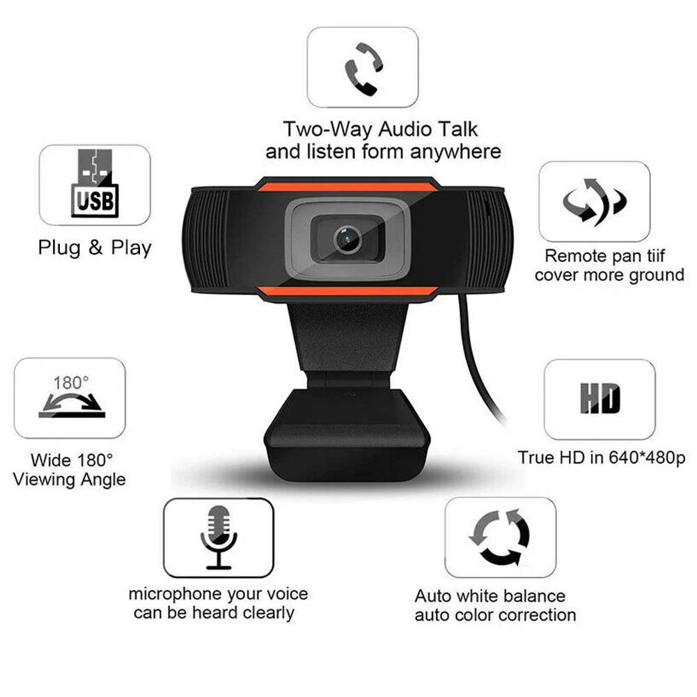 Webcam Auto Focusing Web Camera Cam with Microphone for PC Laptop Desktop Computer @M23
Webcam Auto Focusing Web Camera Cam with Microphone for PC Laptop Desktop Computer @M23
