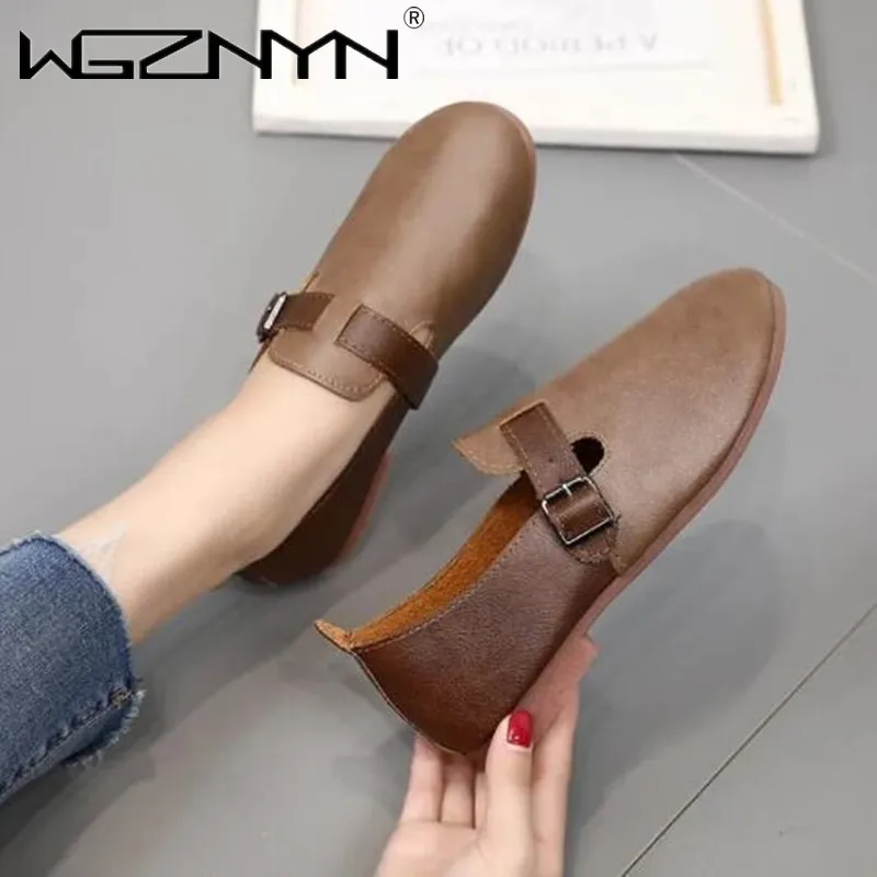 Женские туфли ручной работы в стиле ретро, модные темно-коричневые туфли из искусственной кожи с круглым носком, Классические Нескользящие ...
Женские туфли ручной работы в стиле ретро, модные темно-коричневые туфли из искусственной кожи с круглым носком, Классические Нескользящие ...