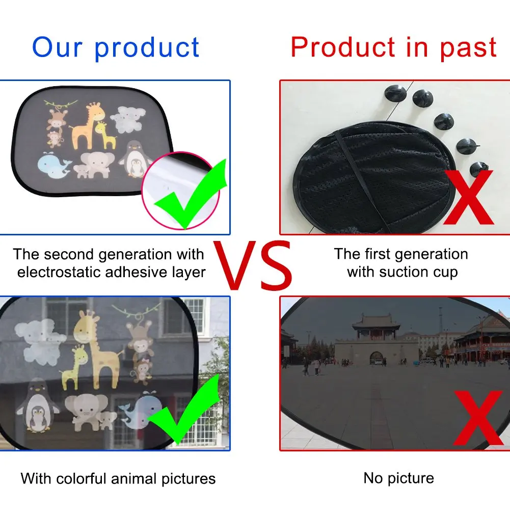 Creative Design Car Sun Shades Car Window Shades for Rear and Side Window Car Heat Shield ProtectBaby Window Shade Wholesale
Creative Design Car Sun Shades Car Window Shades for Rear and Side Window Car Heat Shield ProtectBaby Window Shade Wholesale