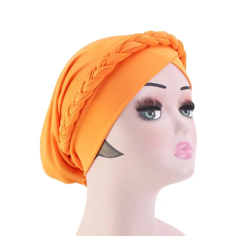 

Мусульманские женщины крест шелковая коса тюрбан шляпа рак химиотерапия шапочка при химиотерапии Кепка хиджаб головной убор обертывание головы аксессуары для выпадения волос
