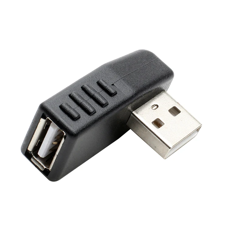 Адаптер сгиба USB с прямым углом 90 градусов и штекером наружной головкой типа