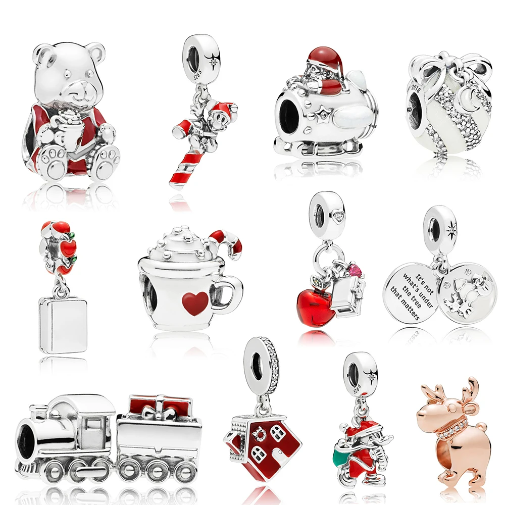NEW 100% 925 Sterling Silver Christmas Series Santa in Space Train Charm Gift Bag Hanging Charm COSY CHRISTMAS HOUSE Original
NEW 100% 925 Sterling Silver Christmas Series Santa in Space Train Charm Gift Bag Hanging Charm COSY CHRISTMAS HOUSE Original