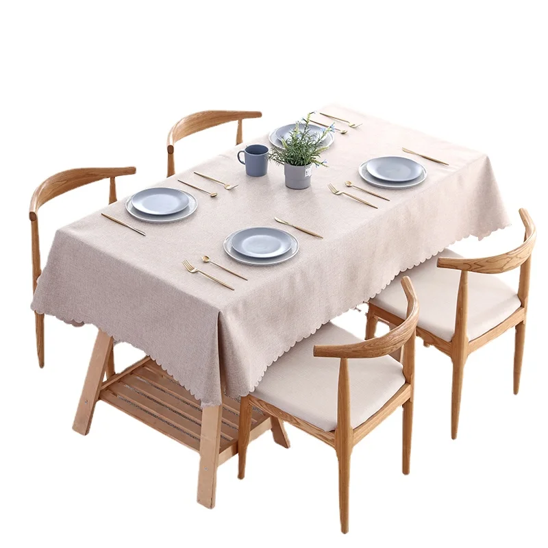 Solid Color Rectangular Simple Cotton Linen Tablecloth For Dining table Home Dormitory Material
Solid Color Rectangular Simple Cotton Linen Tablecloth For Dining table Home Dormitory Material