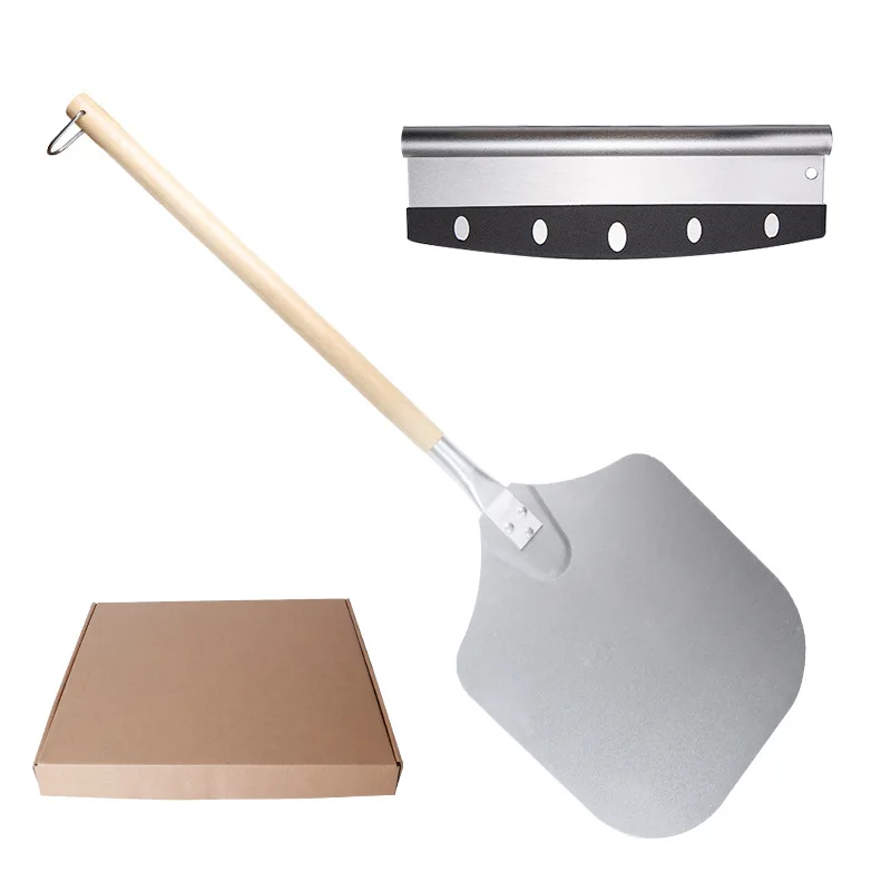 Aluminum Spiral Pizza Shovel 12 Inch Square Pizza Transfer Shovel Detachable Long Wooden Handle Cake Baking Cutter Pastry Tools
Aluminum Spiral Pizza Shovel 12 Inch Square Pizza Transfer Shovel Detachable Long Wooden Handle Cake Baking Cutter Pastry Tools