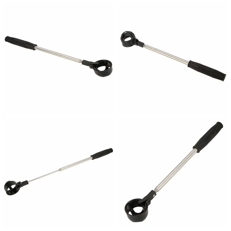Black Golf Equipment 2M Golf Ball Retriever Device Automatically Portable Telescopic Pick Up Ball Retriever
