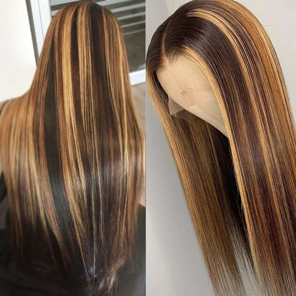 180% Blonde Brown Highlight Lace Front Wig 13x4 Pre Plucked Brazilian Remy 13x6 Frontal Wigs Women Straight 13x1 T Part Wig
180% Blonde Brown Highlight Lace Front Wig 13x4 Pre Plucked Brazilian Remy 13x6 Frontal Wigs Women Straight 13x1 T Part Wig