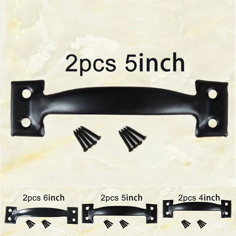 2Pcs Heavy Duty Barn Door Handle w/ Screw Iron Pull Handles for Sliding Barn Door Closet Wooden Gate door Hardware Accessory
2Pcs Heavy Duty Barn Door Handle w/ Screw Iron Pull Handles for Sliding Barn Door Closet Wooden Gate door Hardware Accessory