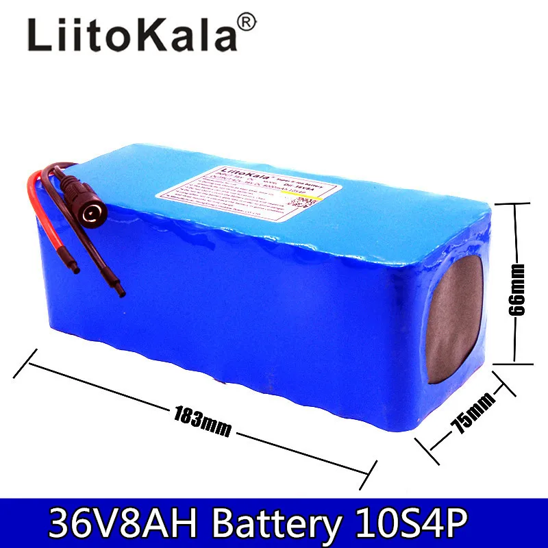 Литий ионный аккумулятор liitokala большой емкости 36 В 8 А не входит в