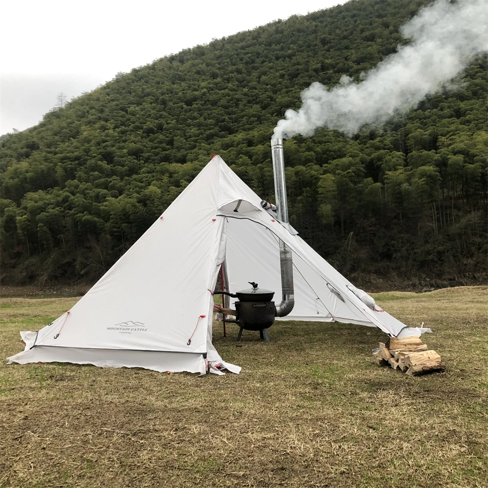

Легкие горячие палатки Тип для 3-4 человек, 5 анг. Фунт., с гнездом для плиты, стоячая комната, палатка для вигвам для охоты, семейной команды, палатка для кемпинга