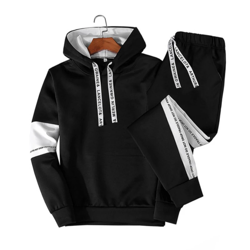 2021 Spring and Autumn New Men's Long-sleeved Casual Sports Sweater Suit Korean Hooded Pullover Two-piece
2021 Spring and Autumn New Men's Long-sleeved Casual Sports Sweater Suit Korean Hooded Pullover Two-piece