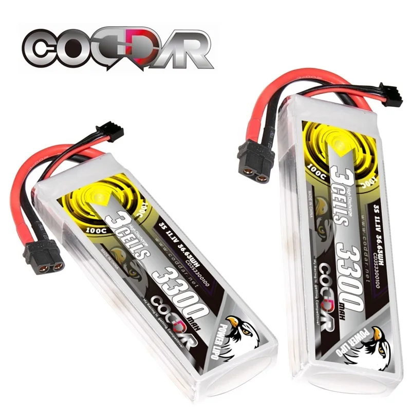 Original CODDAR 3300mAh 3S 11.1V 100C/200C Hardcase LiPo LiHV Battery for 1:8 1/8 RC Car Four Drive Off-Road Boat
Original CODDAR 3300mAh 3S 11.1V 100C/200C Hardcase LiPo LiHV Battery for 1:8 1/8 RC Car Four Drive Off-Road Boat