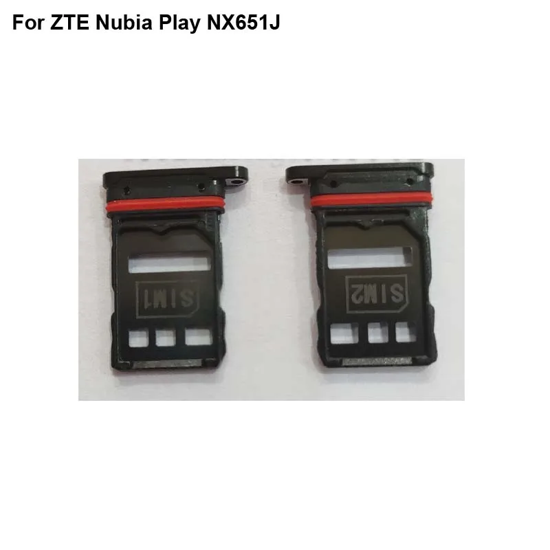 2PCS For ZTE Nubia Play 5.2inch New Original Sim Card Holder Tray Card Slot For ZTE Nubia Play NX651J Sim Card Holder NX 651J