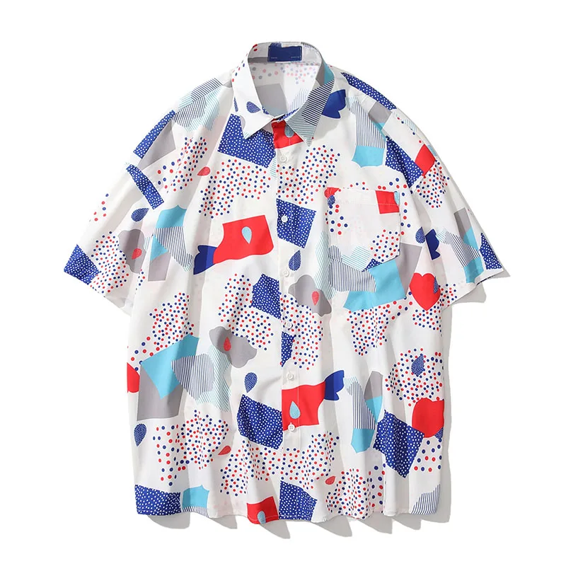 Europe Street Vintage Spliced Short Sleeve Shirts Men Fashion Hip Hop Loose Shirt Casual Hawaii Print Beach Tops Clothing M L XL
Europe Street Vintage Spliced Short Sleeve Shirts Men Fashion Hip Hop Loose Shirt Casual Hawaii Print Beach Tops Clothing M L XL