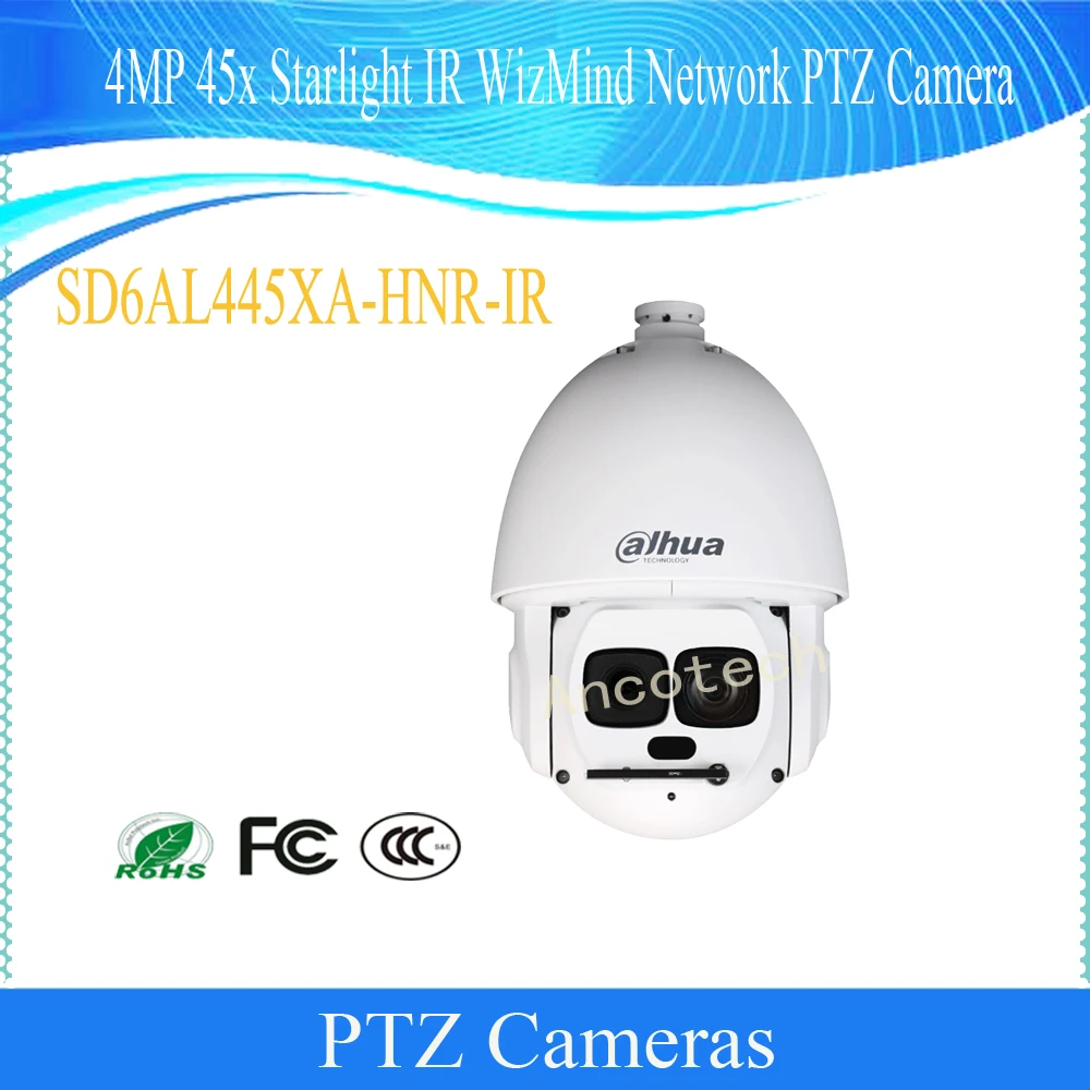 Dahua Original 4MP 45x Starlight IR WizMind Network PTZ Camera DH-SD6AL445XA-HNR-IR in Stock hot selling
Dahua Original 4MP 45x Starlight IR WizMind Network PTZ Camera DH-SD6AL445XA-HNR-IR in Stock hot selling