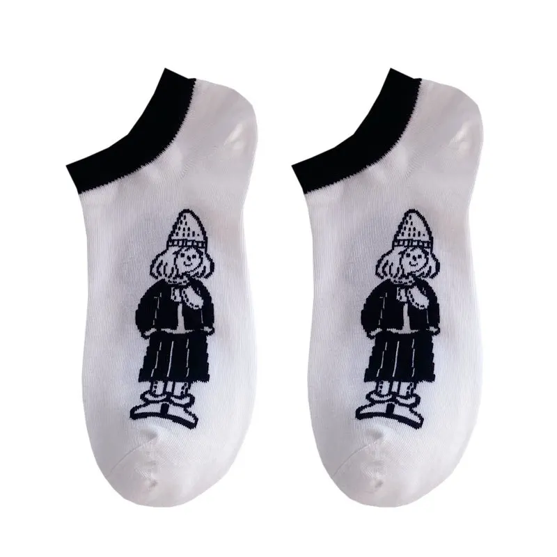 5 Pairs of 5 Colors Cute Japanese Short Socks Female Shallow Mouth Trend Summer Thin Black and White Cartoon Character Students
5 Pairs of 5 Colors Cute Japanese Short Socks Female Shallow Mouth Trend Summer Thin Black and White Cartoon Character Students