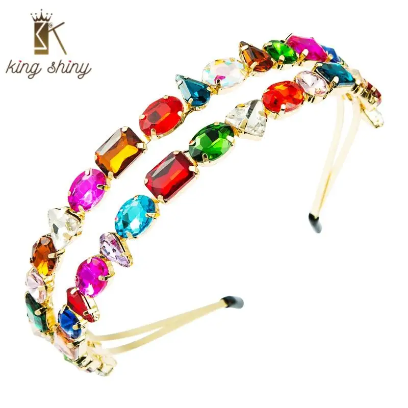 2 In 1 Elegant Multi Color Crystal Metal Belt Headband Personality Geometric Crystal Hai Hoop Woman Party Wedding Hair Accessory
2 In 1 Elegant Multi Color Crystal Metal Belt Headband Personality Geometric Crystal Hai Hoop Woman Party Wedding Hair Accessory