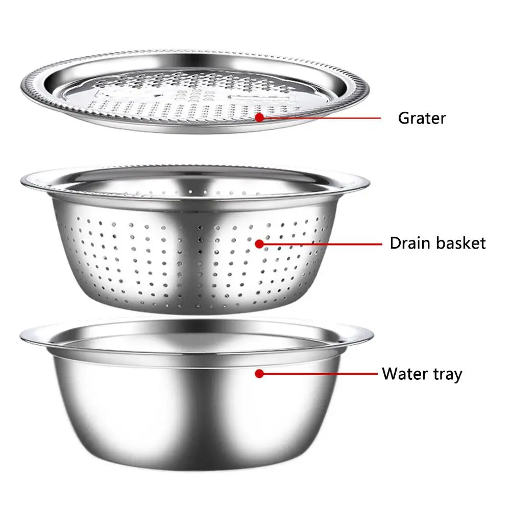 6pcs/Set Multifunctional Kitchen Graters With Stainless Steel Drain Basin Anti-hot Clip For Kitchen Vegetables Fruits Tool
6pcs/Set Multifunctional Kitchen Graters With Stainless Steel Drain Basin Anti-hot Clip For Kitchen Vegetables Fruits Tool