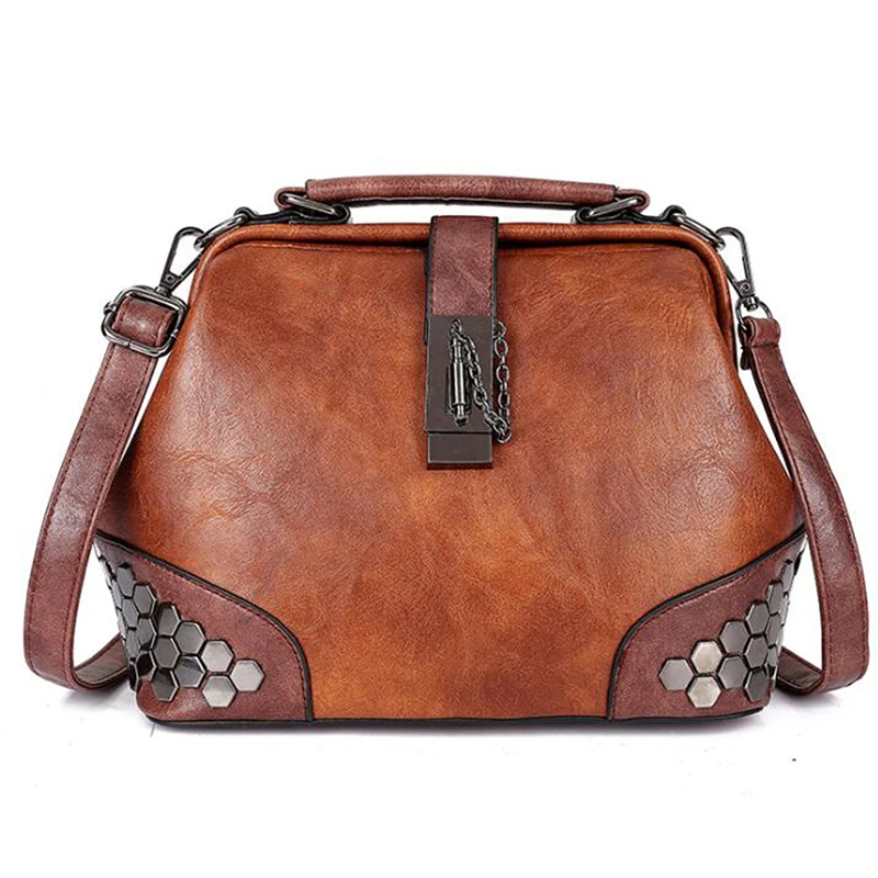 European New Style Women Messenger Bags Portable Ladies Crossbody Shoulder Bag Vintage PU Leather Womens Bags 
European New Style Women Messenger Bags Portable Ladies Crossbody Shoulder Bag Vintage PU Leather Womens Bags