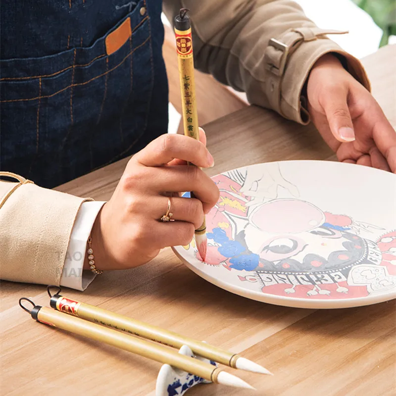 2 Pieces of Pottery Art Wool Brush Bamboo Pole Pottery Painting Color Filling Ceramics DIY Overglaze/underglaze Painting Tools
2 Pieces of Pottery Art Wool Brush Bamboo Pole Pottery Painting Color Filling Ceramics DIY Overglaze/underglaze Painting Tools