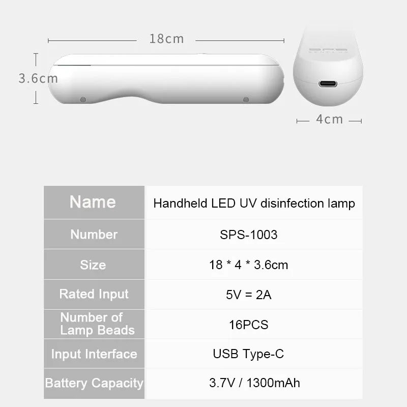 Portable UV Sterilizer Germicidal Disinfection Light Home Outdoor Foldable Ultraviolet Sterilization Lamp Bacterial Kill Mite
Portable UV Sterilizer Germicidal Disinfection Light Home Outdoor Foldable Ultraviolet Sterilization Lamp Bacterial Kill Mite