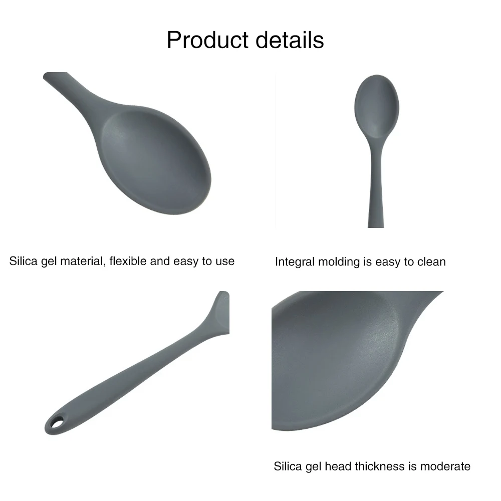 Food Grade Silicone Long-Handled Soup Spoon Tableware Solid Color Spoon Kitchen Silicone Spoon Flatware Utensils Accessories
Food Grade Silicone Long-Handled Soup Spoon Tableware Solid Color Spoon Kitchen Silicone Spoon Flatware Utensils Accessories
